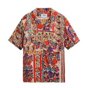 Vibrant Floral Men's Casual Shirt by Wax